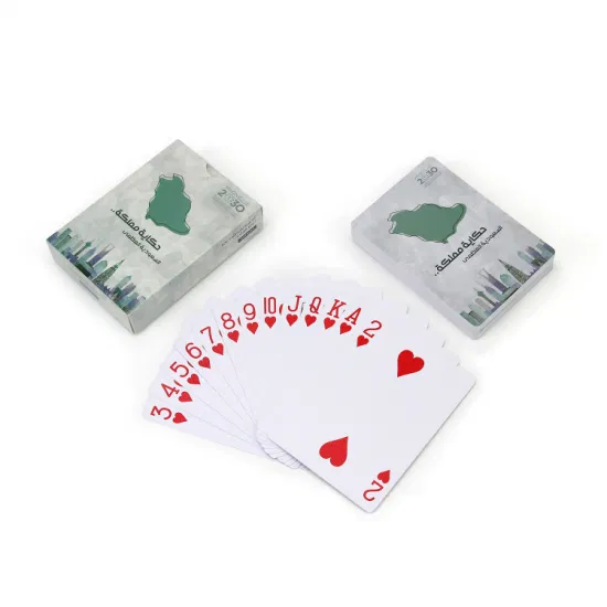 Prezzo all'ingrosso Carta da poker Qatar Stampa personalizzata Carta da gioco in plastica al 100% Arabia Saudita Kuwait Carte da gioco in plastica al 100%.